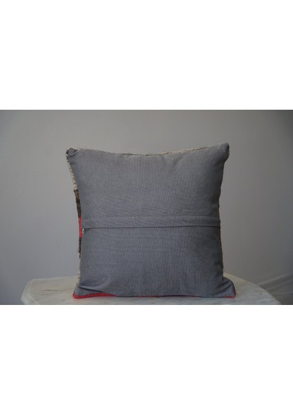 40 x 40 cm El Dokuma Kilimden Oluşan Pembe Çizgili Antik Kırlent Kılıf fırsatları