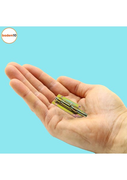 Mavzer Sürgü Kilit No:4 Kadmiyum 35X85 mm Kapı Pencere Emniyet Mandalı Kilidi