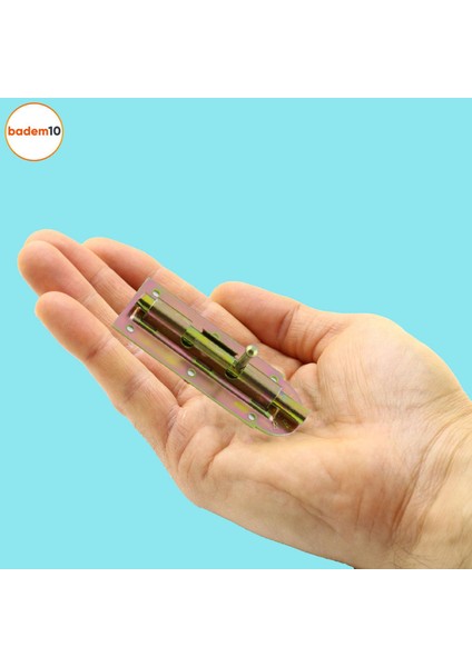 Mavzer Sürgü No:10 Kilit Kadmiyum 42X110 mm Kapı Pencere Emniyet Mandalı Kilidi