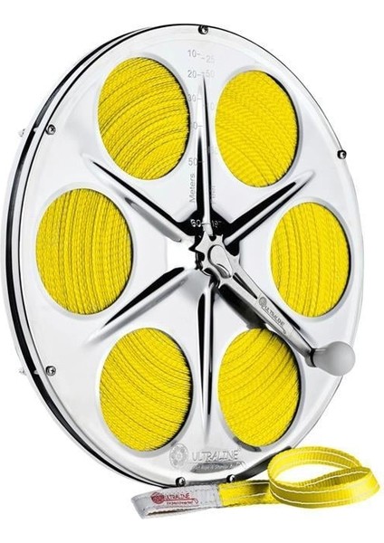 60M Dyneema Ultraline (Quıklıne) Makaralı Sarı Yassı Halat
