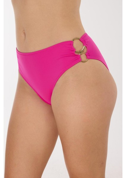 3404 Koyu Pembe Straplez Bikini Takımı