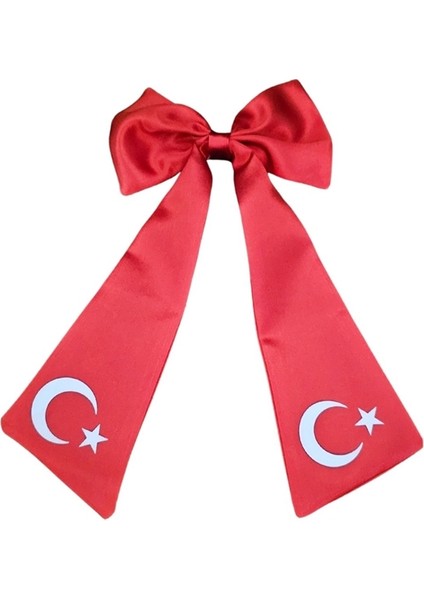 Ay Yıldızlı Fiyonklu Saç Tokası
