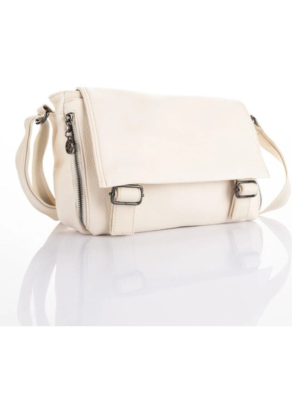 Vera Çanta Nas Bag Kadın Krem Geniş Çok Bölmeli Kadın Omuz ve Çapraz Çanta