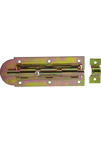 Mavzer Sürgü Kilit No:14 Kadmiyum 42X135 mm Sürgülü Kapı Pencere Emniyet Kilidi Sürgüsü