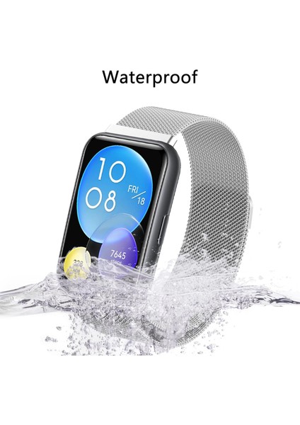 Digizone Huawei Watch Fit 2 Uyumlu Metal Hasır Kordon