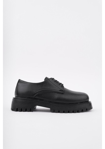 Juanita Kalın Taban Bağcıklı Günlük Casual Makosen Kadın Loafer Ayakkabı modelleri