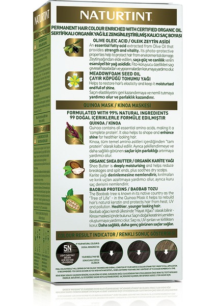 5n Açık Kestane Doğal Saç Boyası 170 Ml fırsatları