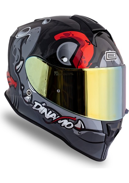 Dinamo Fishuga Siyah-Kırmızı-Gri Kask fiyatları