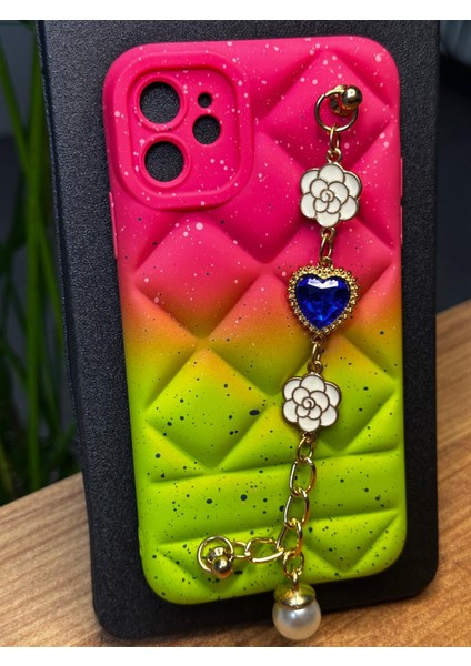 iPhone 11 Özel Darbe Emici Kauçuk Özel Renk ve Taş Tasarımlı Gennmozart Kılıf fiyatları