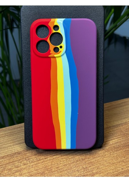 iPhone 13 Pro Max Ebruli Tasarım Darbe Emici Özellikli İç Süet Dış Kauçuk Özel Çizilmez Gennebruli Kılıf Kılıf R7