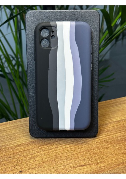 Apple iPhone 7/8 Plus Ebruli Tasarım Darbe Emici Özellikli Iç Süet Dış Kauçuk Özel Çizilmez Gennebruli Kılıf Kılıf R3