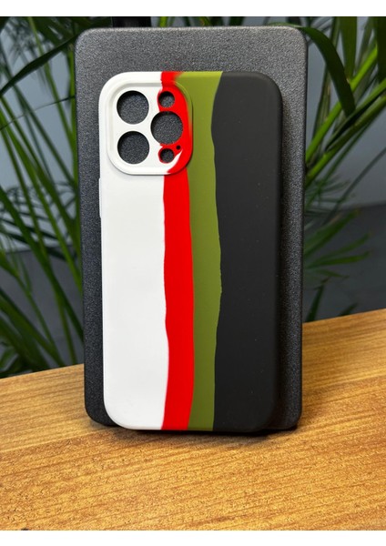 iPhone 12 Pro Max Ebruli Tasarım Darbe Emici Özellikli İç Süet Dış Kauçuk Özel Çizilmez Gennebruli Kılıf Kılıf R10