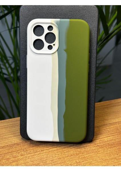 iPhone 12 Pro Max Ebruli Tasarım Darbe Emici Özellikli İç Süet Dış Kauçuk Özel Çizilmez Gennebruli Kılıf Kılıf R11