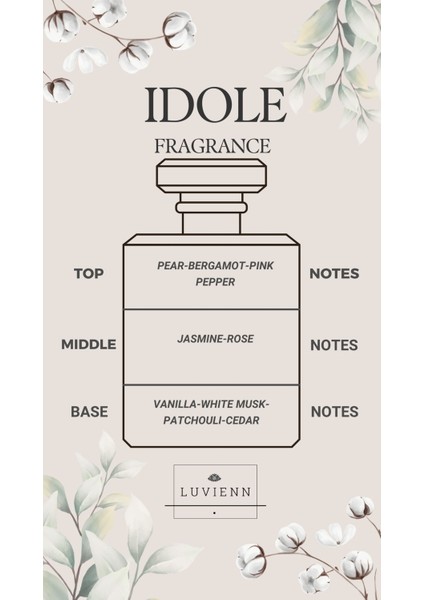 Araba Kokusu Idole 5 ml -Bambu Kapaklı Araç Kokusu
