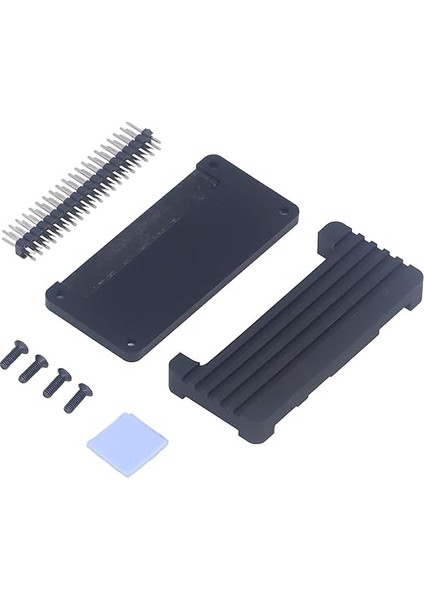 Pasif Soğutma Muhafazası, Pasif Isı Dağılım Muhafazası Alüminyum Alaşım Plastik Siyah Soğutma Muhafazası Pim Başlığı Raspberry Pi ile Uyumlu C3552/BPI M2 ZERO-C3450 Zero 2 W Raspberry Pi Zero/m2 Zero