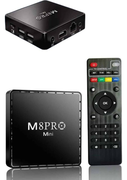 M8 Pro Mini | 2.4g, 10K Ultra Hd, 64GB Tv Box, Android Tv, Game Box, 2 Adet Oyun Konsolu indirimleri