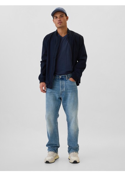 Erkek Lacivert Gap Logo Everyday Soft T-Shirt fırsatları