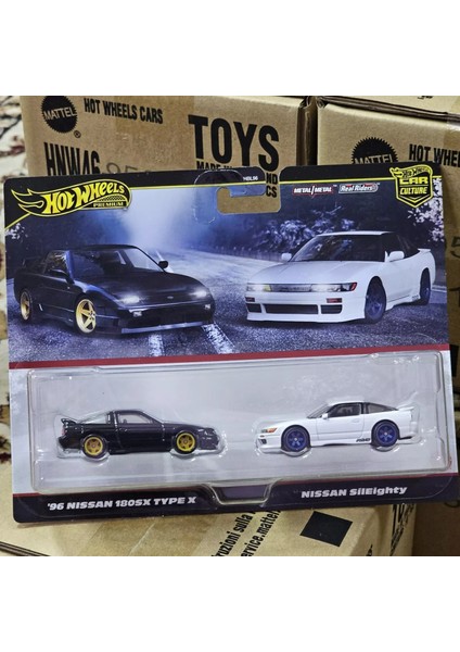 Premium Car Culture 2'li Premium Araba Serisi 96 Nissan 180SX Type x ve Nissan Siıeighty