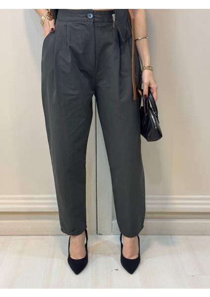 Kemer Detaylı Yelekli Pantolon Takım indirimleri