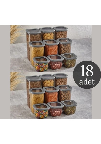 18'li Saklama Kabı 6 X 1750 ML 6 X 1200 ML 6 X 550 ML