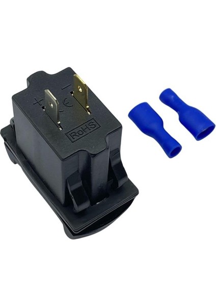 12V-24V Dijital Voltmetre+Şarj Cihazlı (Usb x 2) (4.2A) (Anahtar Tipi) (Mavi Işık) modelleri