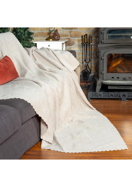 Premium Koltuk Örtüsü 175x300 LARGE Gramajlı Jakarlı Şönil Krem | Kanepe Örtüsü | Kaymaz fiyatları