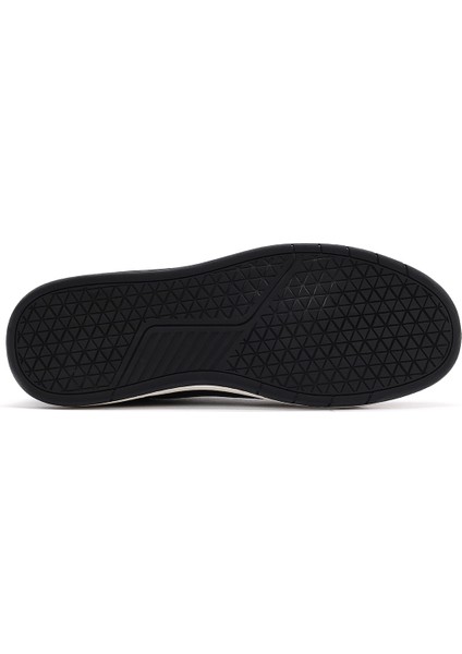 Erkek Siyah Bağcıklı Deri Sneaker 25SFD611118