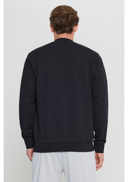 Pamuklu Standart Fit Normal Kesim Kolej Yaka Yan Cep Sweatshirt indirimleri