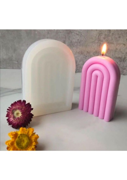 Ipek Hobi Gökkuşağı Mum Silikon Kalıp