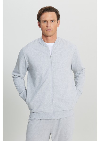 Pamuklu Standart Fit Normal Kesim Kolej Yaka Yan Cep Sweatshirt modelleri