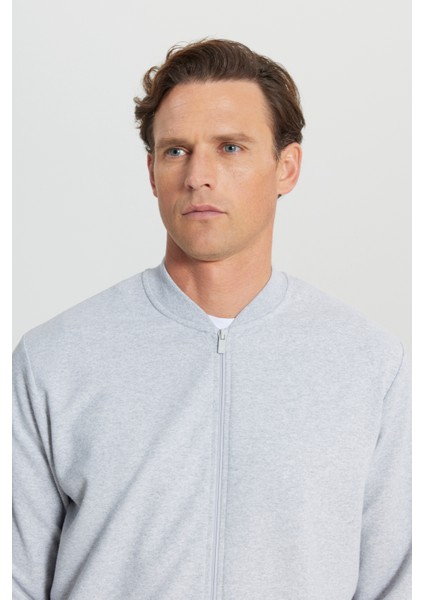 Pamuklu Standart Fit Normal Kesim Kolej Yaka Yan Cep Sweatshirt fırsatları