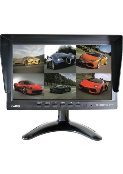 GO-İ6006 Hybrid Dvr 6 Kanal 10 Inç Monitör Dvr Hybrid 6 Kamera Girişli (6 Kamera Dahil)