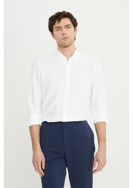 Slim Fit Dar Kesim Beli Lastikli Yan Cep Esnek Casual Pantolon
