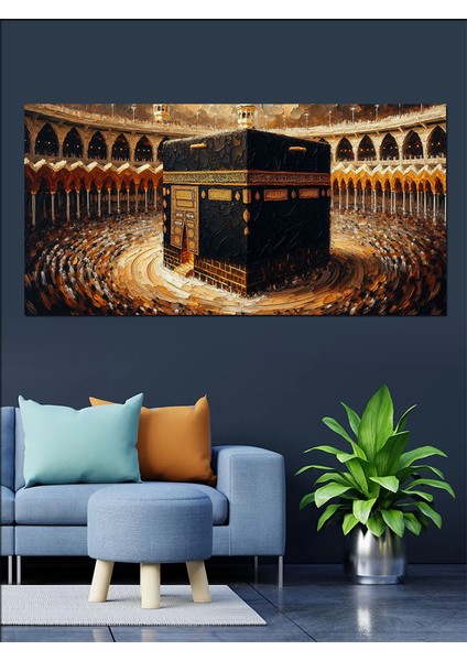 Kanvas Tablo Kutsal Kâbe Manzarası