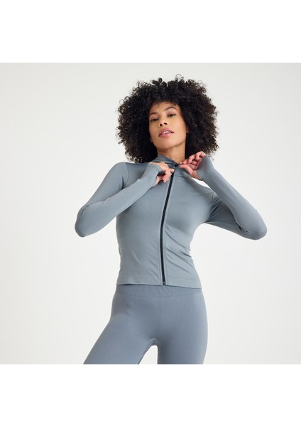 2'li Takım Parmak Geçmeli Spor Ceket ve Push Up Etkili Tayt (Günlük/yoga/pilates) modelleri