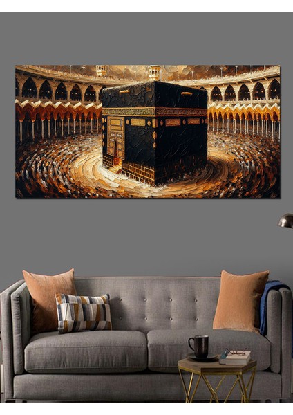 Kanvas Tablo Kutsal Kâbe Manzarası