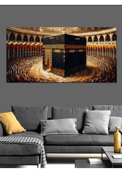 Kanvas Tablo Kutsal Kâbe Manzarası