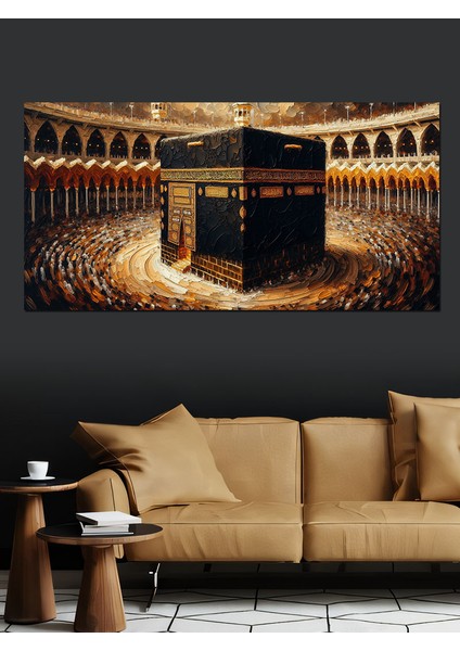 Kanvas Tablo Kutsal Kâbe Manzarası