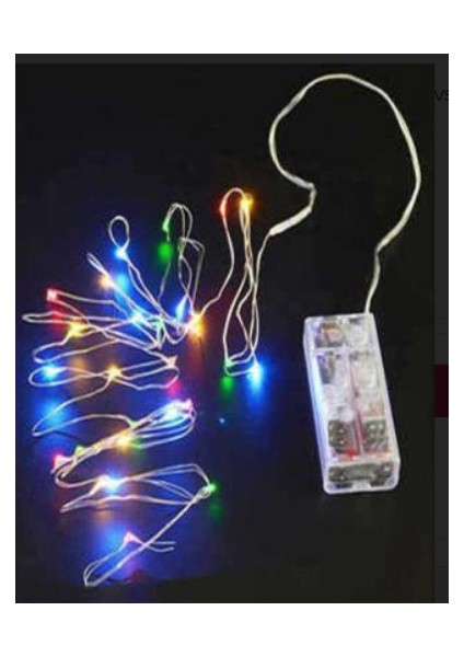 Ipek Hobi LED Işık Damla Modeli Pilli 3 mt