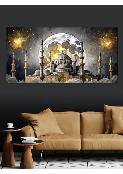 Kanvas Tablo Gece Işığında Camii fiyatları