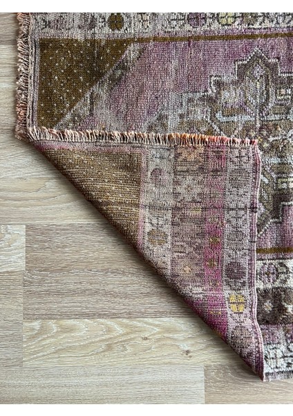 90 x 118 cm Küçük Boy Yumuşak Renkli Antik Severler Için Yün Kilim
