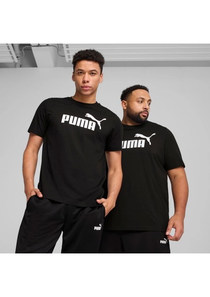 Ess No. 1 Logo Tee Erkek Regular Fit Baskılı Siyah T-Shirt 68253201