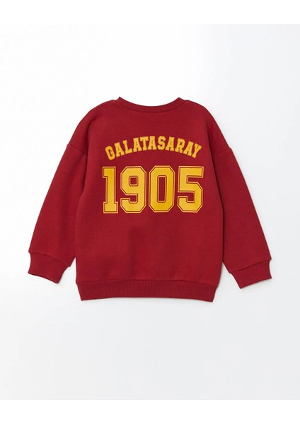 Kids Kırmızı Bisiklet Yaka Galatasaray Baskılı Erkek Bebek Sweatshirt fiyatları