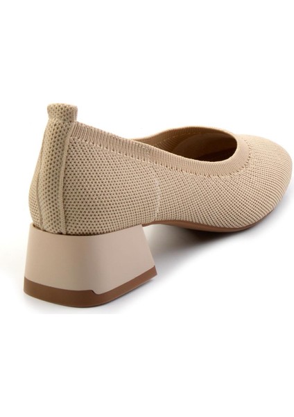 Bej Triko Kadın Klasik Topuklu Ayakkabı K01213106282 modelleri