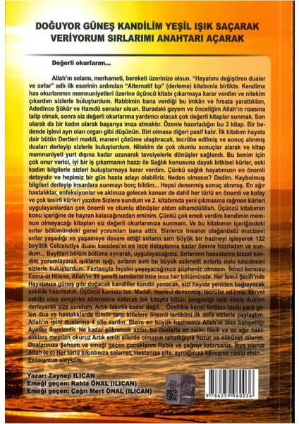 Veriyorum Sırlarımı Anahtar Dualar Zeynep Ilıcan Celcelutiye Duası Kasidesi Esmaül Hüsna 484 Sayfa