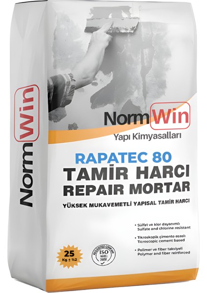 Yapısal İnce Tamir Harcı Rapetec 80