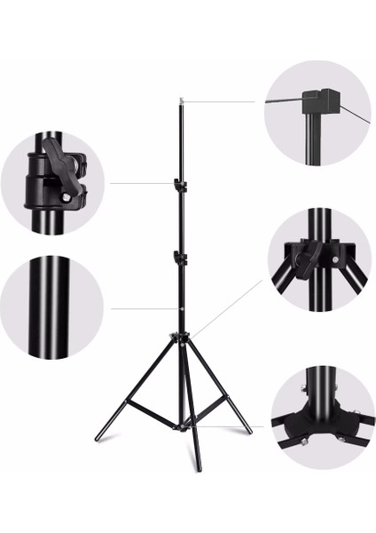 En180cm Boy105cm Projeksiyon Perdesi Tripodlu-Ayaklı Taşınabilir Yeni Akıllı Kumaş Işık Geçirmez