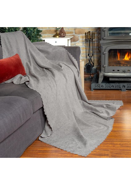 Premium Koltuk Örtüsü 175x350 XLARGE Gramajlı Jakarlı Şönil Gümüş | Kanepe Örtüsü | Kaymaz fiyatları