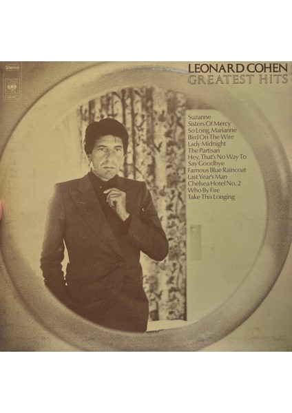 Leonard Cohen – Greatest Hits 1975 Baskı Lp