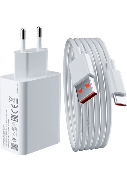 iPad 2022 2024 2025 ile Uyumlu Hızlı Şarj Destekli 67W Type-C USB Şarj Cihazı Seti FC996